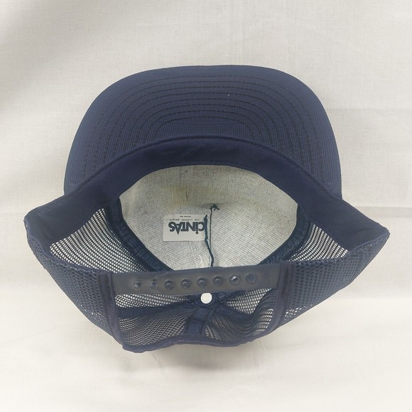Vintage Navy Blue Team Formax Snapback Mesh Back Trucker Hat USA Made - Picture 7 of 9
